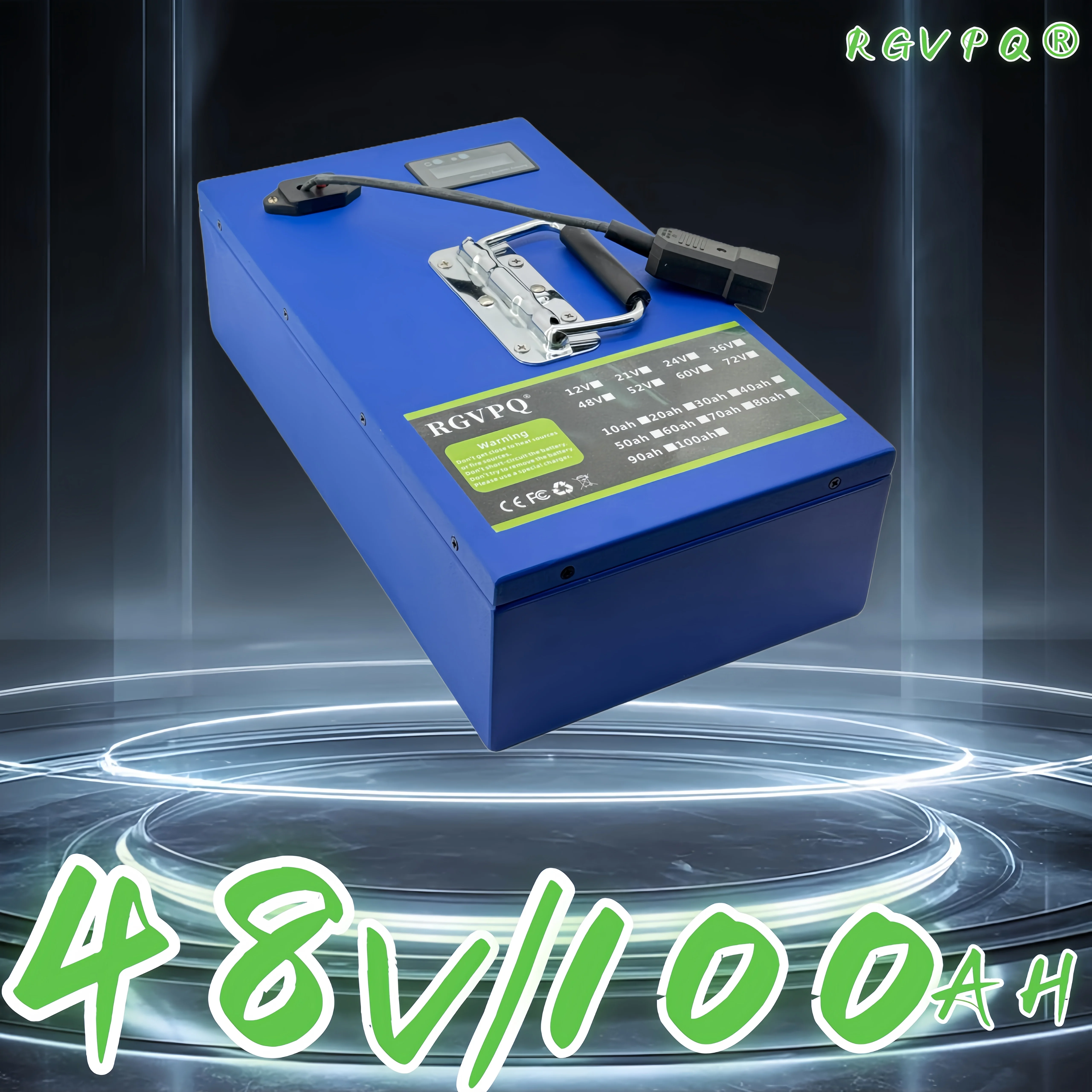 

Air transportation, RGVPQnew 48V100AH, rechargeable lithium battery, application 2000W high-power electric motorcycle+35AHBMS