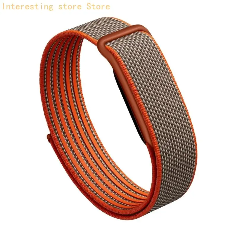 Atmungsaktives Ersatzarmband für die Verwendung mit der Bit Air Smartwatch, Textilarmband mit verstellbarem Wickeldesign für – Detail 9