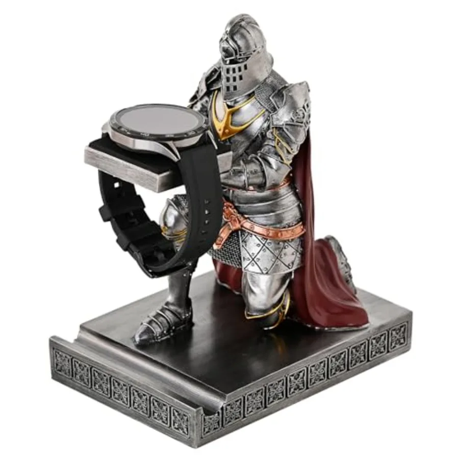 

Подставка-витрина King's Guard для часов, очков, ювелирных изделий, браслетов, ожерелий, подносы, башни, подставка для ручек из смолы, фигурка воина-рыцаря, мобильная подставка