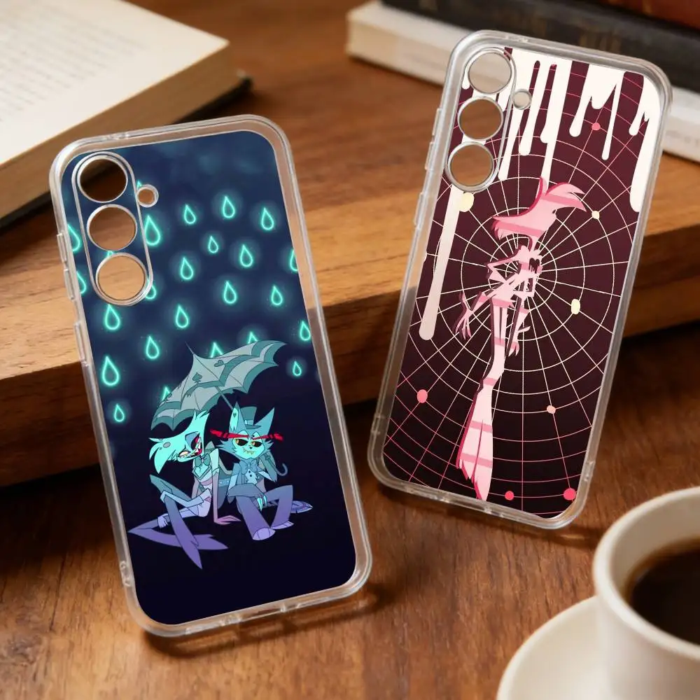 A-Angel D-DustS H-Hazbin H-Hotel   phone Case For Samsung S25,24,21,22,23,30,Ultra,20,Plus,Fe,Lite,Note Transparent Cover