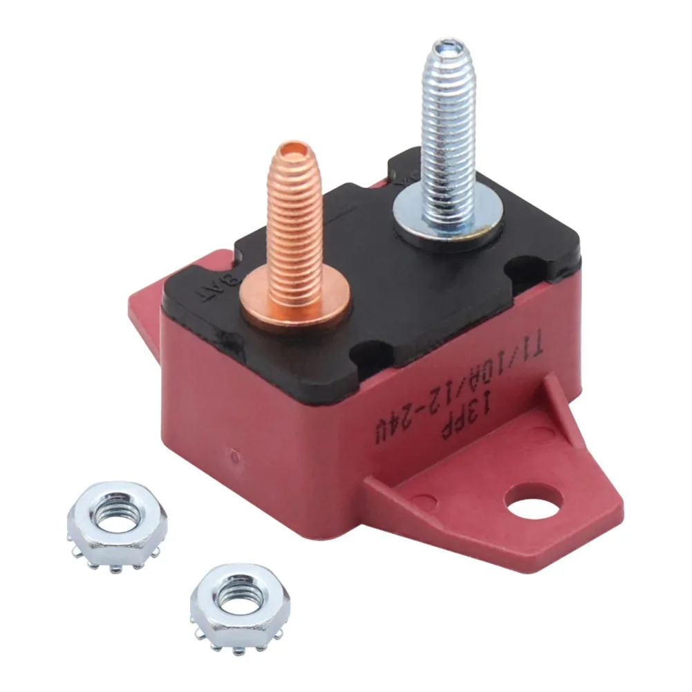 1pc 5A-50A Car Over Current Protector Car Circuit Breaker Overload Protector Auto Reset High Temperature Resistance