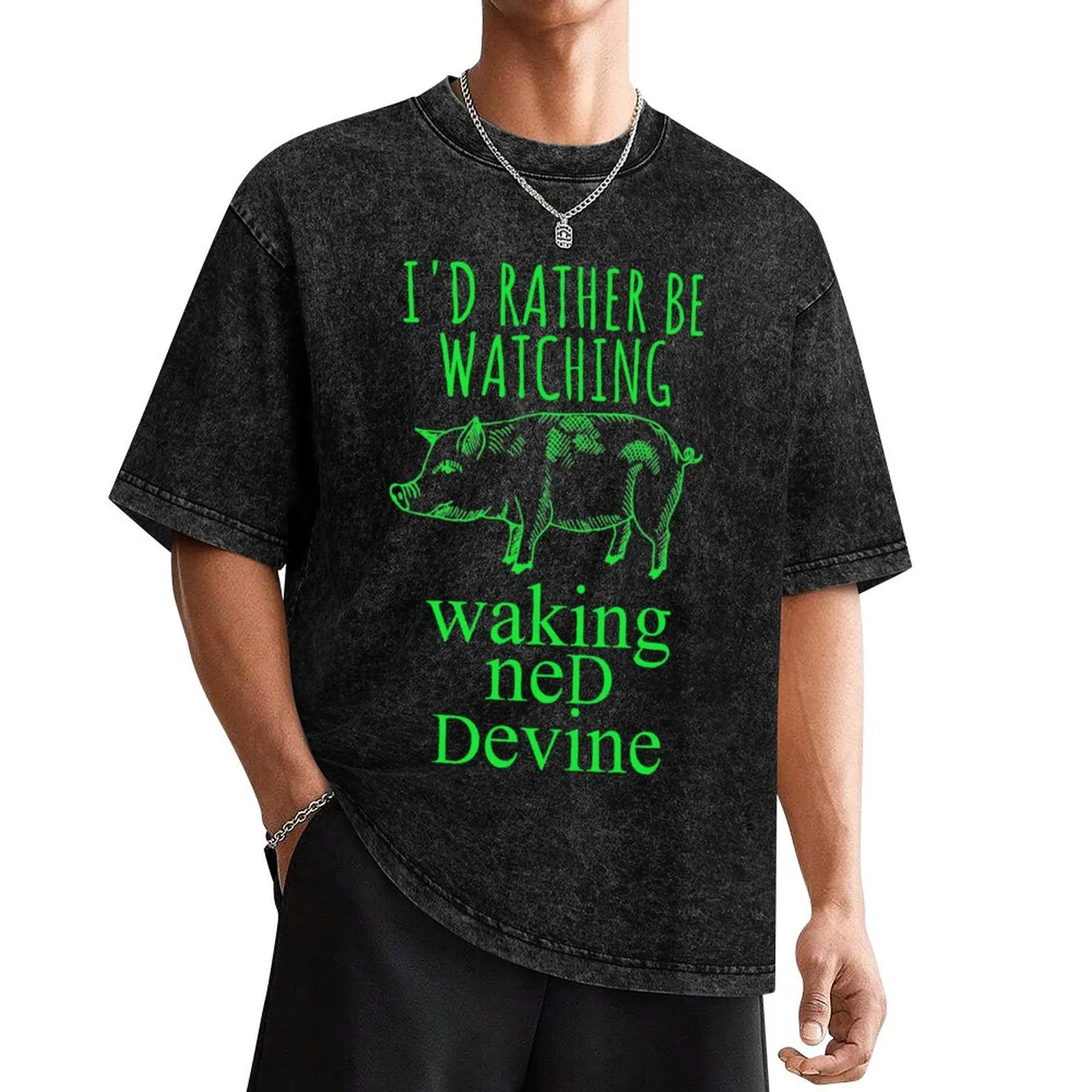 

I'd Rather Be Watching Waking Ned Devine T-Shirt plus size tops graphic t shirt vintage quick-drying Men's t-shirts