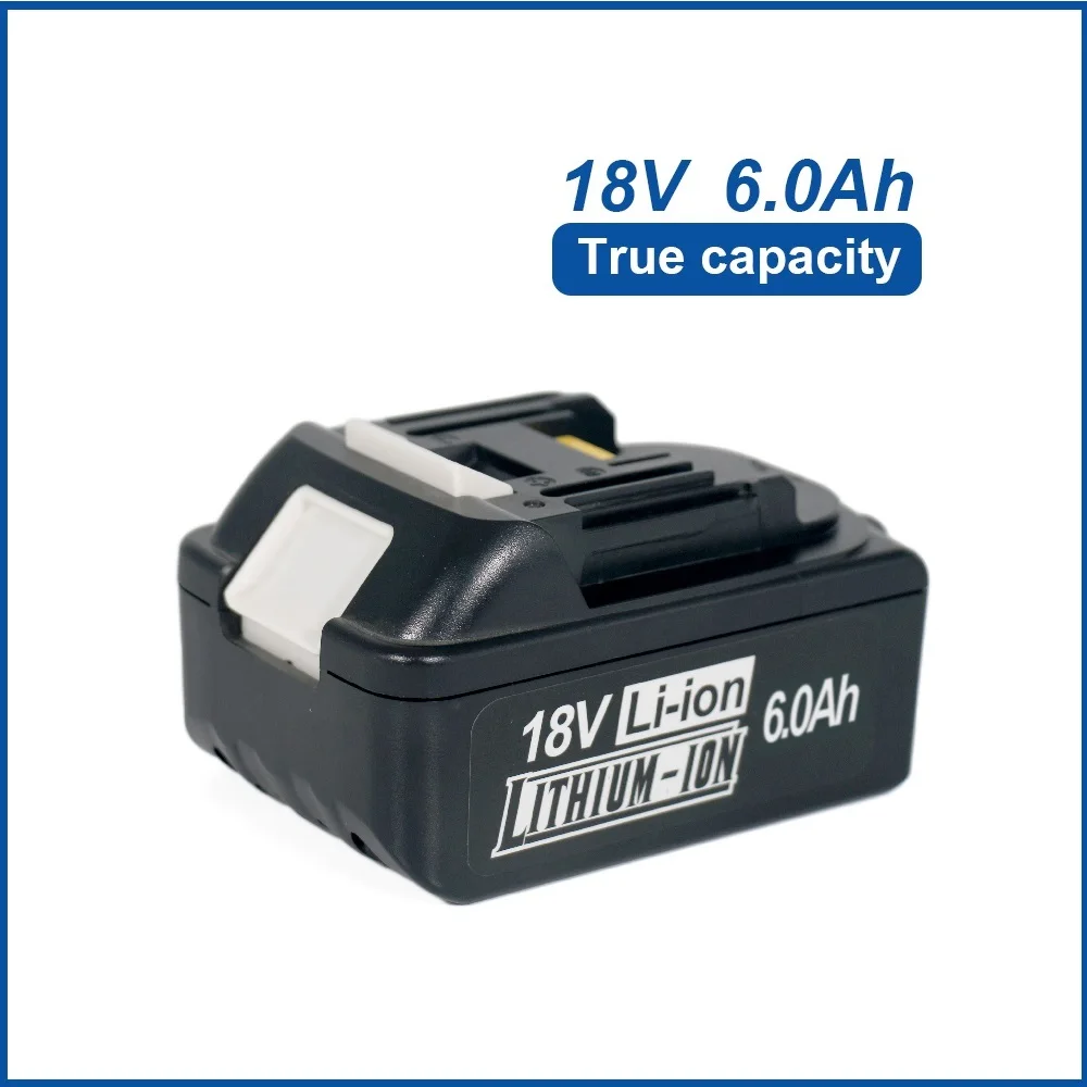 

Для Makita 18 В 5 Ач 6 Ач литиевая батарея, совместимая с BL1850 BL1830 BL1860 BL1850B 18-вольтовая беспроводная шлифовальная машина 18650 инструменты