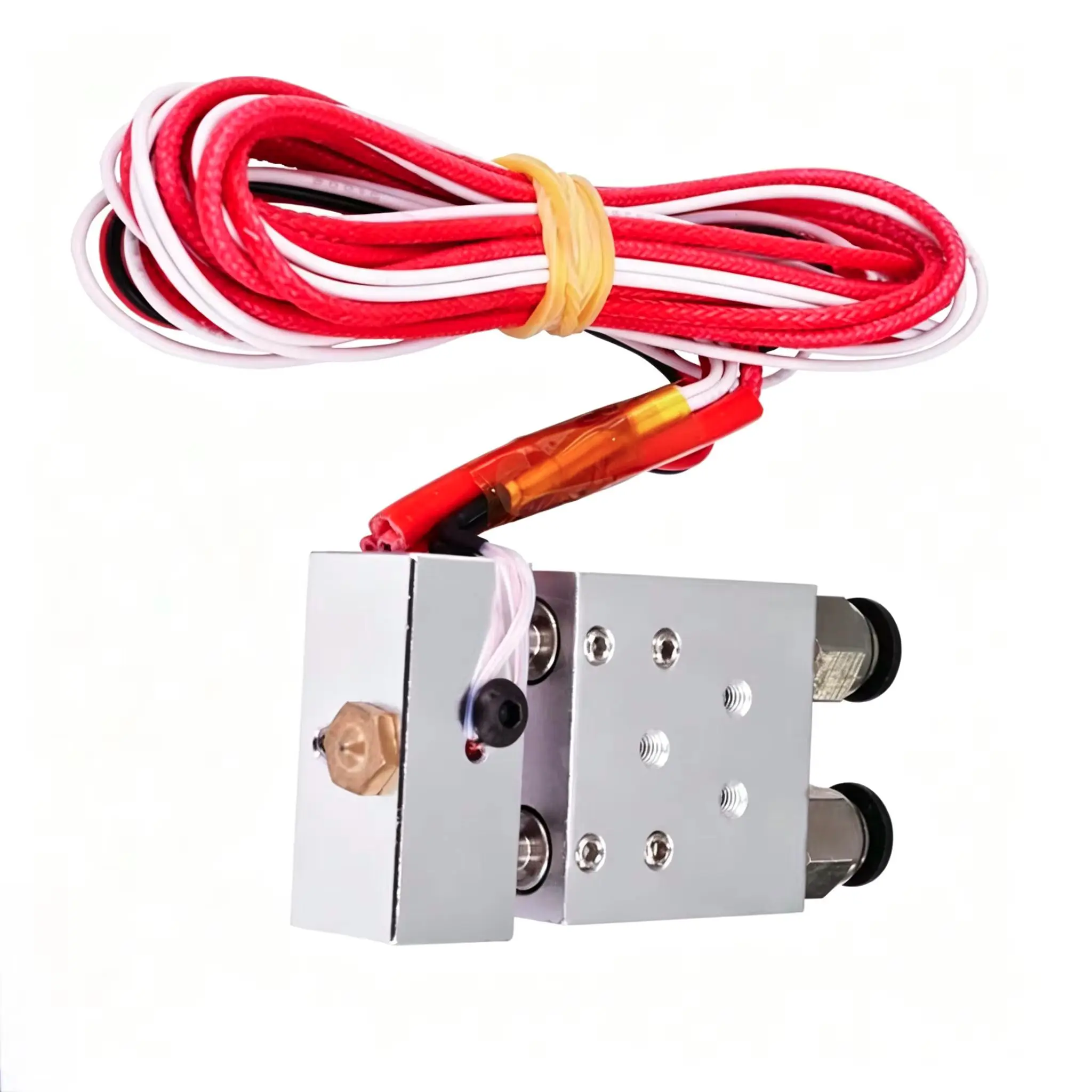 1.75mm Filament 2-in-1-out Hotend Kit, 3D Printer High Precision Bi-Color Gradient Print Head Parts