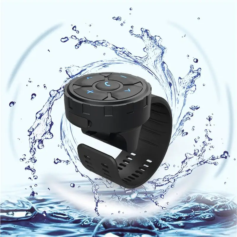 Efficientt-2X Robot Wireless Bluetooth Remote Button Universal Motorcycle/Bike Handlebar Media Controller Steering Wheel Control