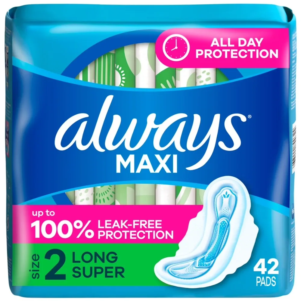 Extra Long Super Absorbent Maxi Pads for Heavy Flow