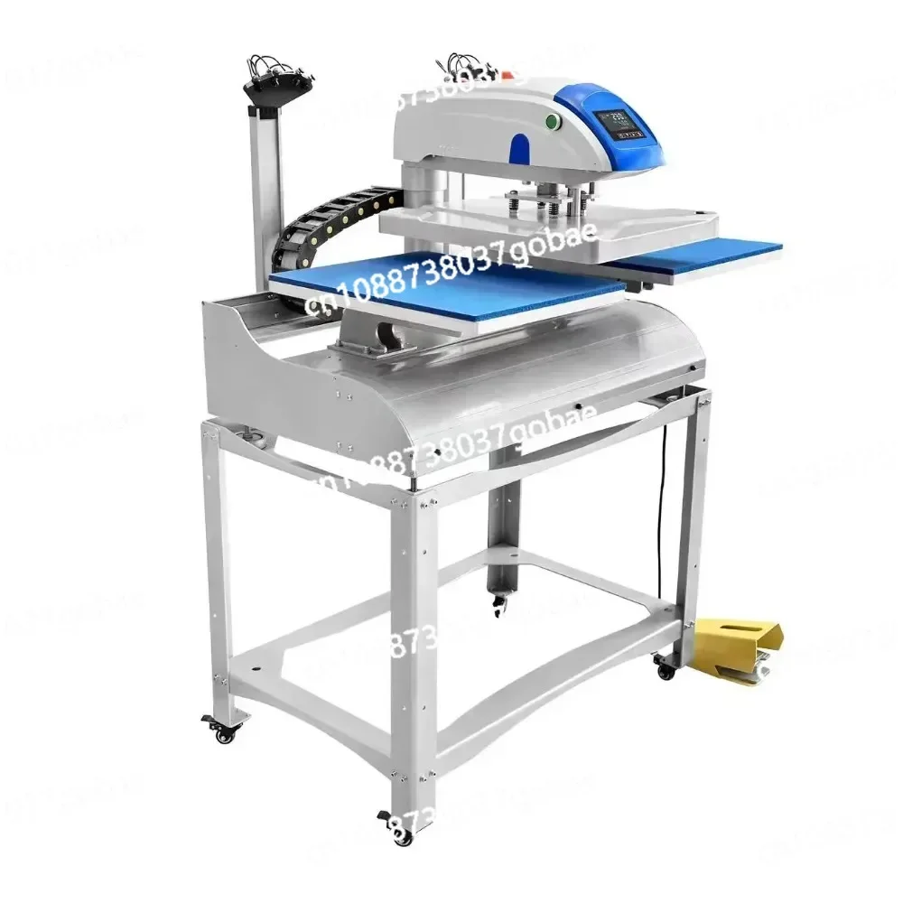 Automatic 16x20 Double Station Tshirt Printing Sublimation Heat Press Machine with Laser Alignment