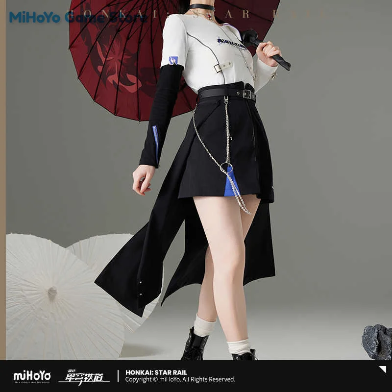 [Genuine] Acheron Skirt MiHoYo Original Honkai Star Rail Acheron Theme Impression Series Skirt Doujin Cosplay Dress Gifts