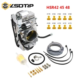 ZSDTRP Carburetor For Mikuni HSR48 HSR45 HSR42 Pumper Carb HSR Carburetor with jets