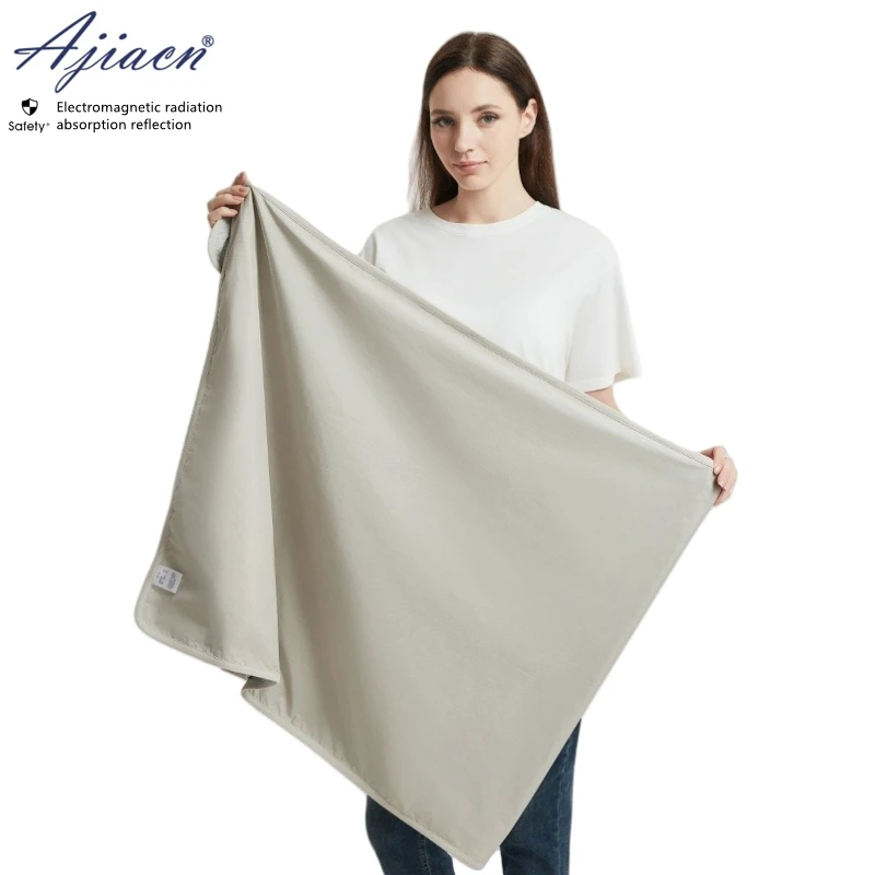 Electromagnetic radiation protective 50% or 75% silver fiber lining blanket Office equipment EMF shielding pregnant women shawl