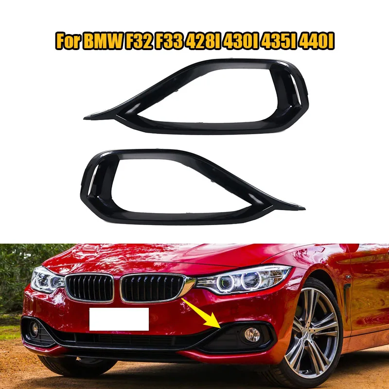 

51117294839 51117294840 Front Fog Light Trim Cover Fog Light Frame Cover Bumper Trim For BMW F32 F33 428I 430I 435I 440I