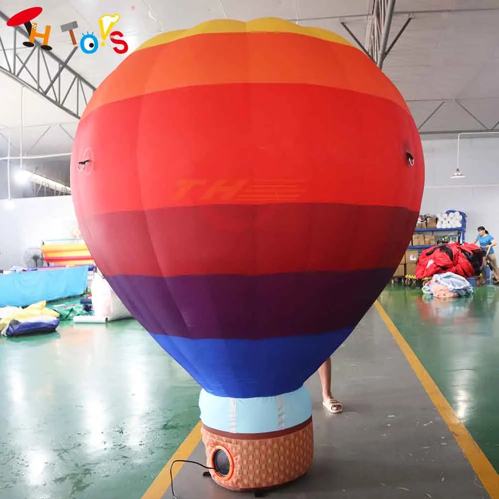 3m/4m/6m Giant Inflatable Ground Balloon Outdoor Advertising Hot Air Balloon Inflatable Replica Model for Decoration