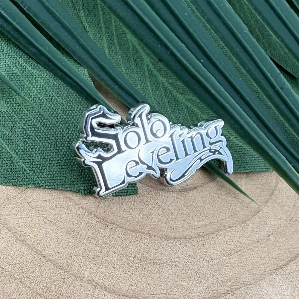 Solo Leveling Logo Emaille-Anstecknadel Sung Jin-Woo Anime-Brosche Metallabzeichen Ore Dake Level Up Na Ken Schmuck Fansammlung Geschenk – Detail 2