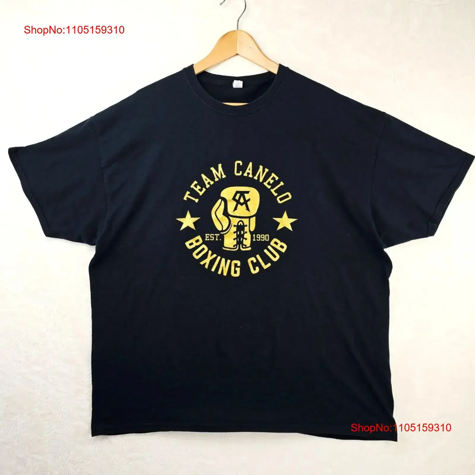 

Футболка Canelo Alvarez, мужская XXL, черная, Team Boxing Club Est 1990, золотые перчатки, винтажная стираная, слегка дизайнерская одежда, домашняя одежда