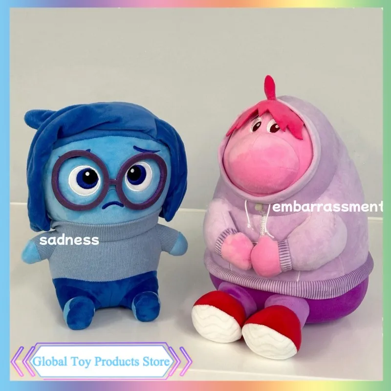 Miniso Disney serie Inside Out Dolls and Pendant triste bochorno Soft Plush Backpack Ornament Cartoon Peripheral Doll Gifts