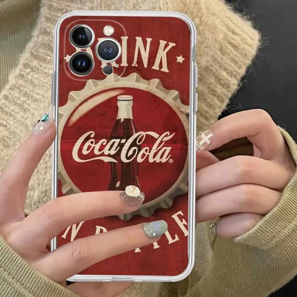 Logo Marke C-Coca C-Cola Für IPhone 17 16 15 14 13 12 11 Pro Max Plus Transparente Weiche TPU Handyhülle – Detail 12