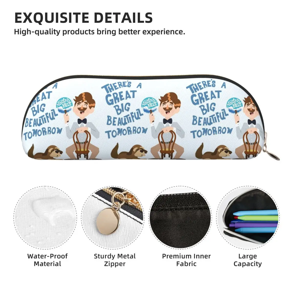 Man Has A Dream Pencil Cases Pen Holder Storage Stationery Supplies Large Storage Pen Box Pencil Bag for Boys Girls Gifts