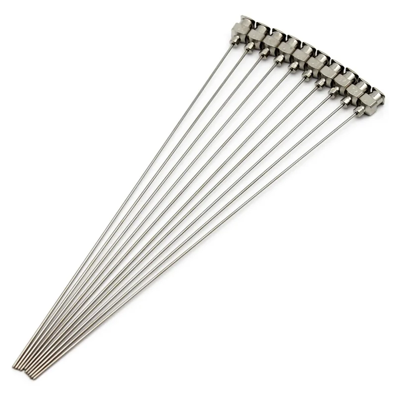 AB47-10 peças de agulha de distribuição 6 Polegada de aço inoxidável ponta romba luer conector agulhas sem corte de aço inoxidável