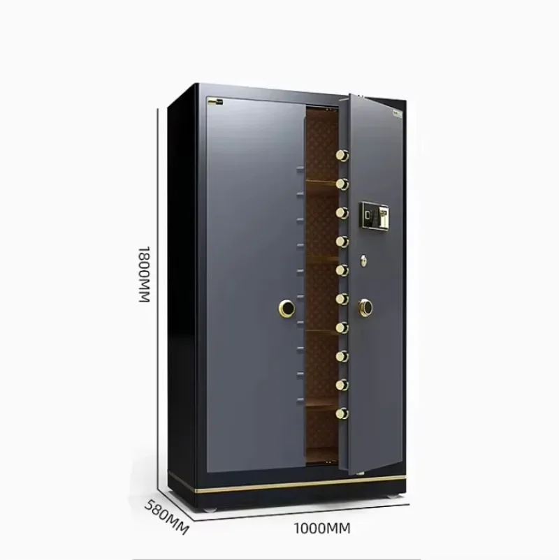 【Fashionable】Home Office Double Door Electronic Secure Deposit Steel Safe Box for Money Fireproof Storage Safe er