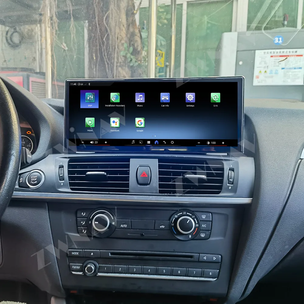 ZWNAV Android 14 Car Radio ForBMW X3X4 F25/26 2011-2017 Wireless CarPlay Android Auto GPS Navigation DSP Sound WIFI 4G System