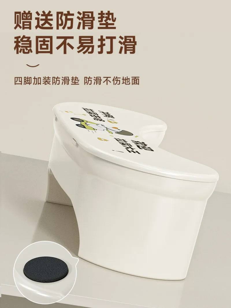 Toilet footstool Plastic thickened storage foot stepping stool Toilet squatting pit artifact Children's bathroom foot pad