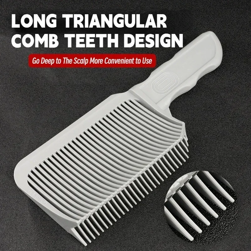 NEW Fading Comb Professional Barber Clipper Blending Flat Top Hair Cutting Comb Brush For Men Heat Resistant Salon Styling Tools