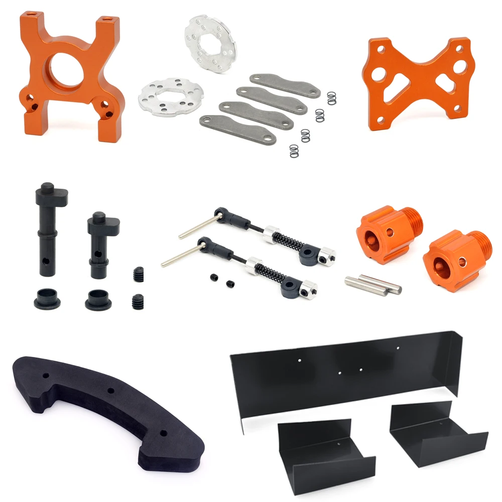 ZD Racing 1/7 EX07 EX-07 RC Flat Sports Car Shock Absorber Wheel Hub Tail light Set Side Plates 8594 8592 8084 8585 8582 8558