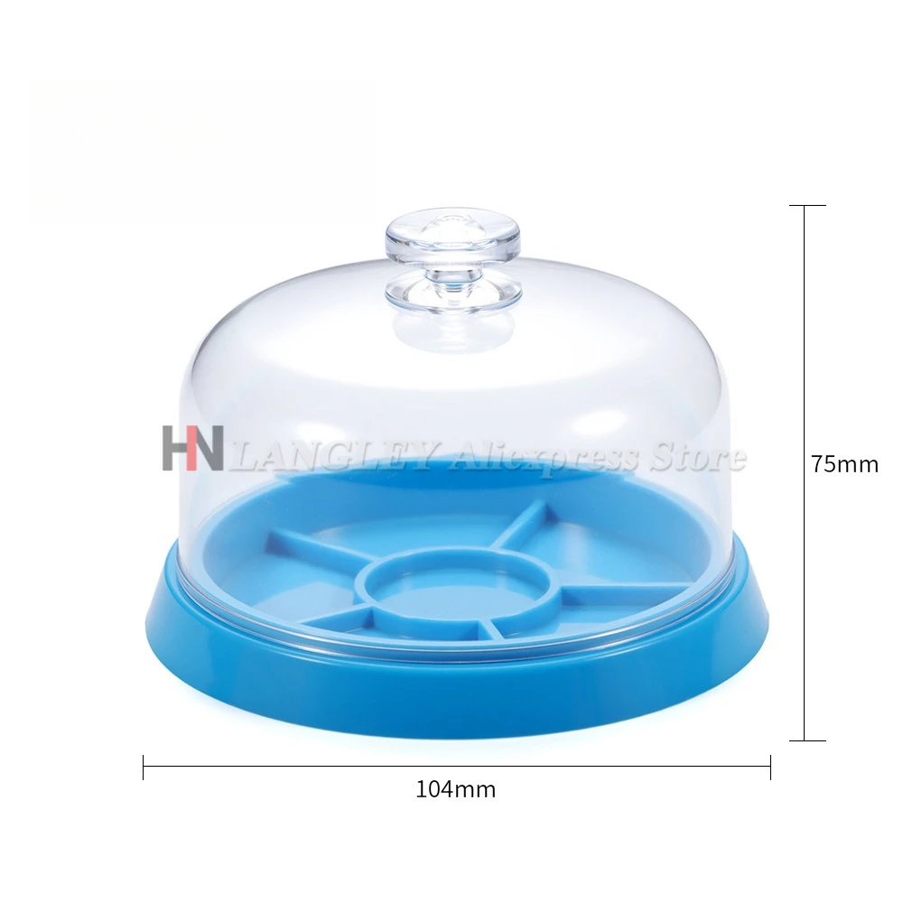 Watch Movement Dust Cover Watch Parts Holder Tray Parts Protector Moistureproof Anti-dust Covers Storage Box for Watchmakers