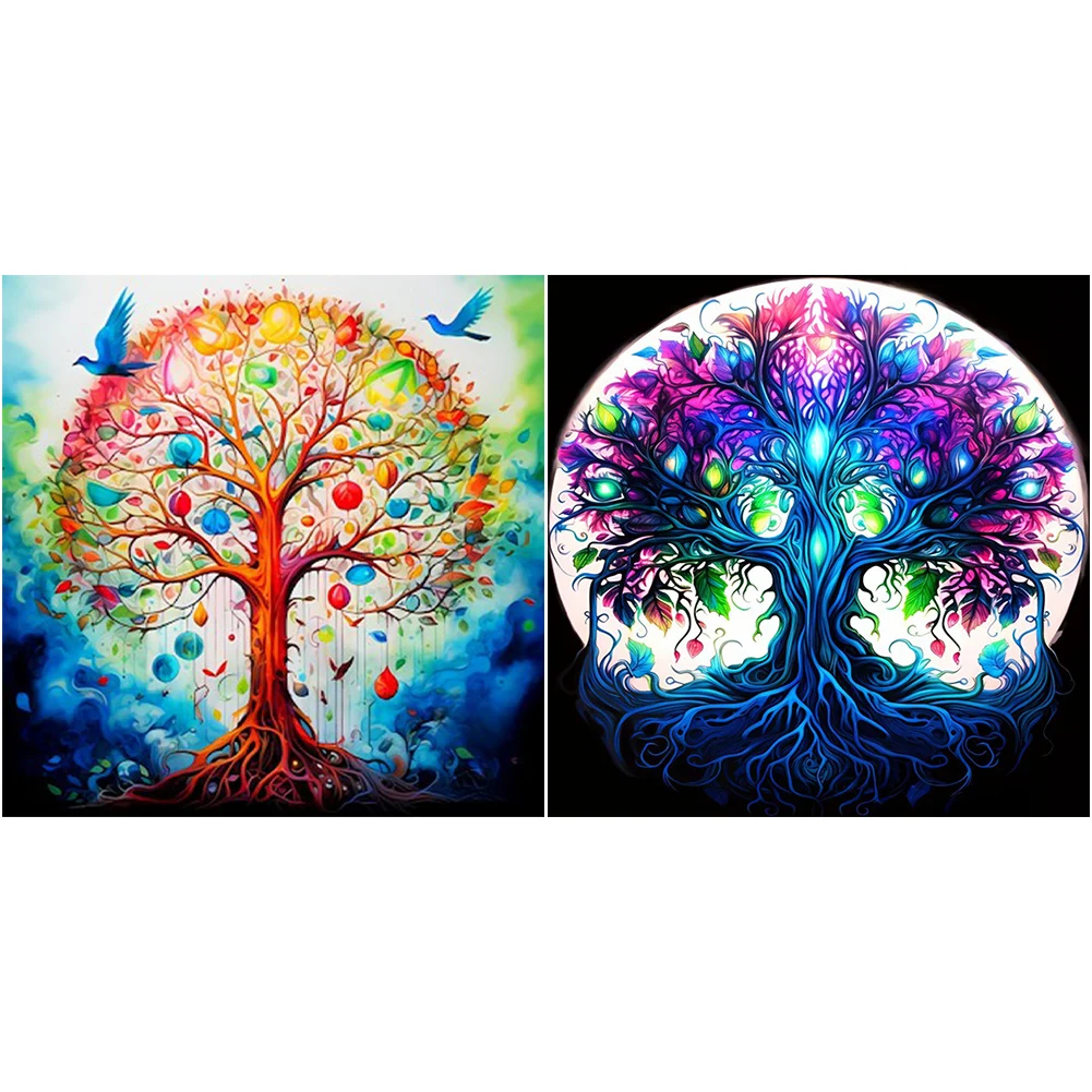 

5D DIY Full Round Drill Diamond Painting Tree of Kit Home Decoration