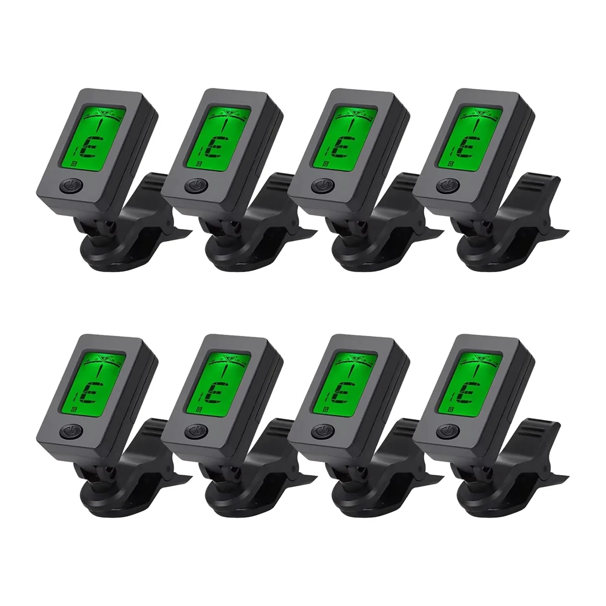 

8 PCS Guitar Tuner Clip on Tuner for Ukulele, Guitar, Bass, Mandolin to Improve Tuning Stability