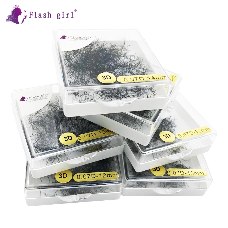 1000 Fans 3D 0.1 C/D durable curl Volume pre-made durable and flexible Russia pre-made handmade Eyelash extension