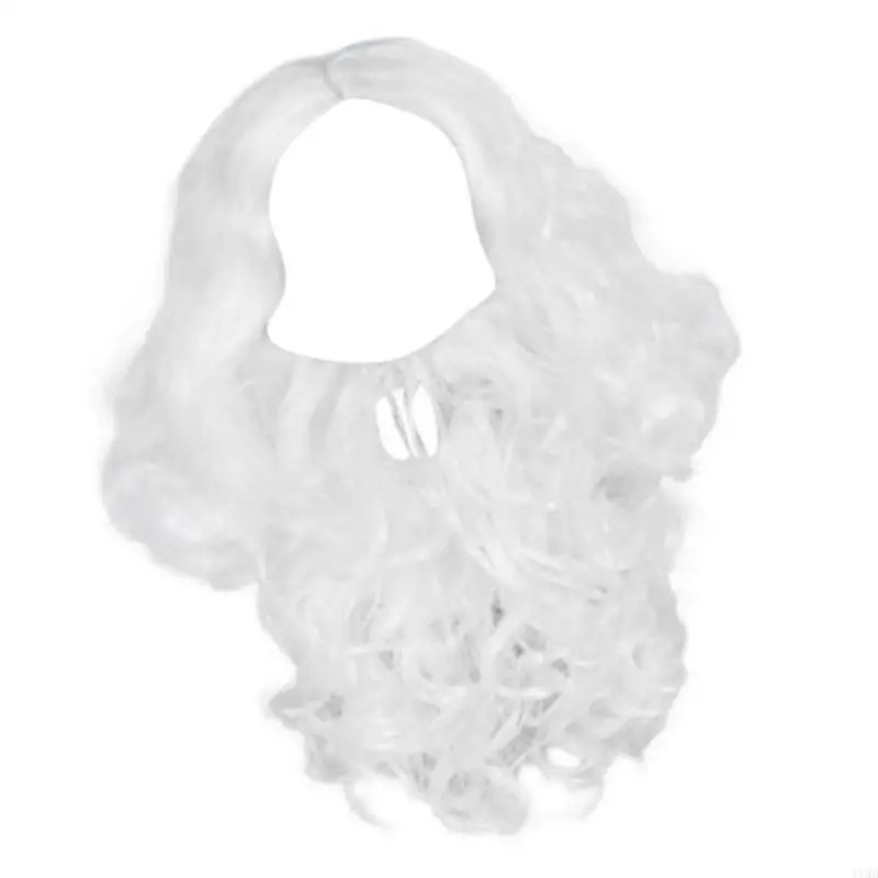 산타 가발과 가짜 수염 콧수염 세트 크리스마스 할로윈 아이 생일 코스프레 파티를위한 산타 의상 액세서리