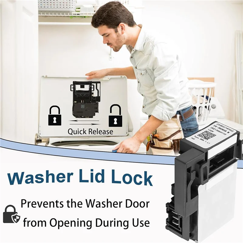 AB15-6X WH01X27954 Washer Parts Compatible With For GE Washer Lid Lock Switch Replace WH01X24114, WH01X26114, WH08X31577
