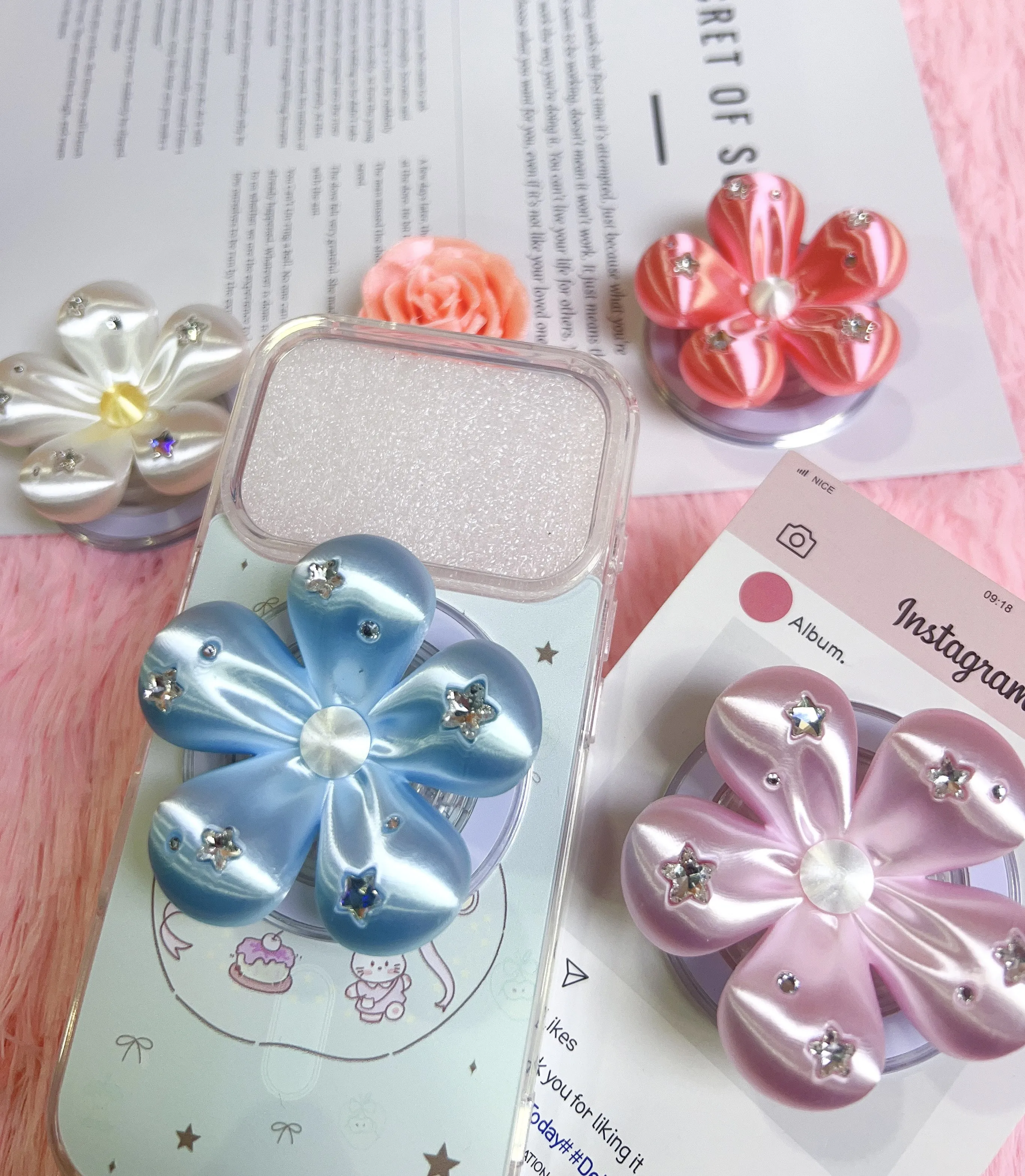 Magnetischer 3D-Blumen-Handy-P – Phone Accessories For Teen Girls Bewertung und Preis