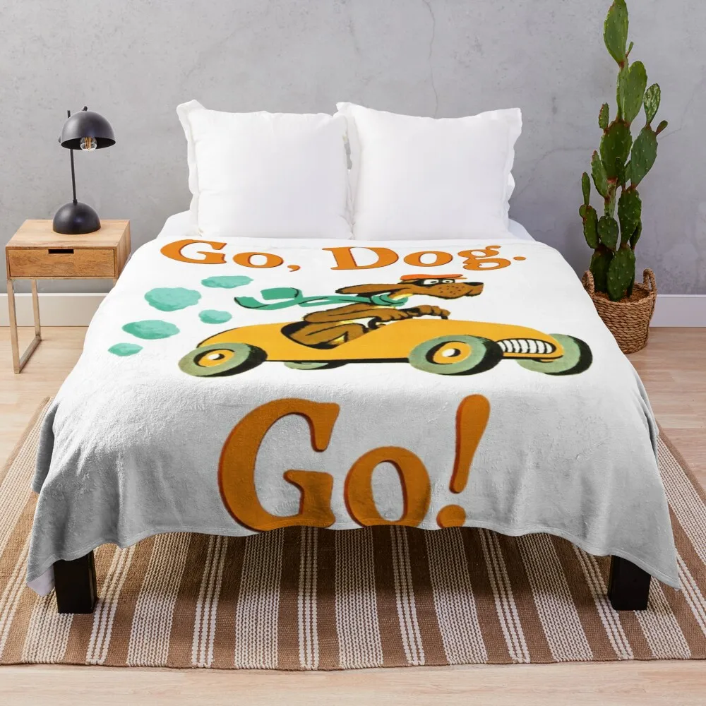 

Go, Dog. Go! Throw Blanket manga Luxury Cute Plaid Luxury Thicken Blankets