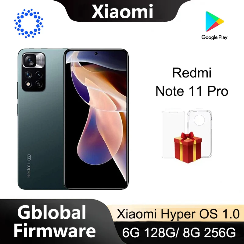 Xiaomi-Redmi Note 11 Pro 5G Version Smartphone 256G Global firmware Black Cellphone Dimensity 920 Celular used phone no charger
