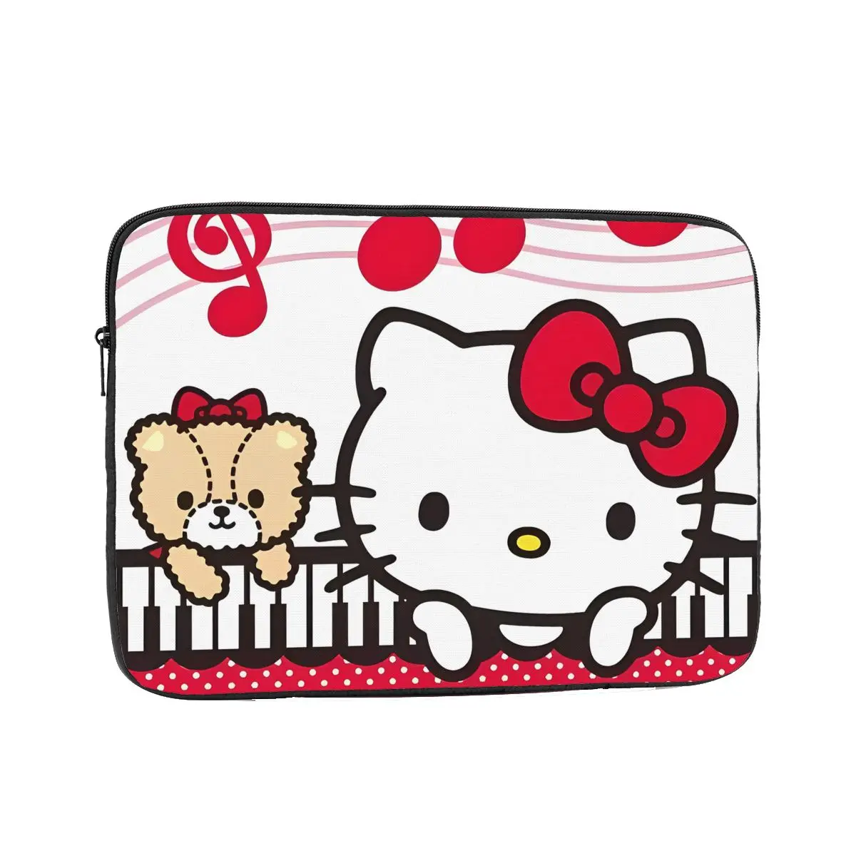 Hellos kittys piano capa para laptop 10 12 13 15 17 tamanhos para macbook air pro notebook bolsa capa computador à prova de choque