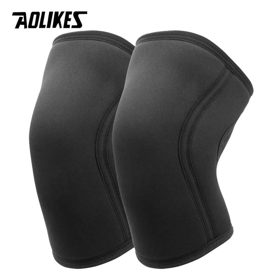 AOLIKES Knee Sleeves Weightlifting - 7mm Thick Premium Neoprene Weight Lifting Knee Sleeve for Squats, Powerlifting & Deadlift