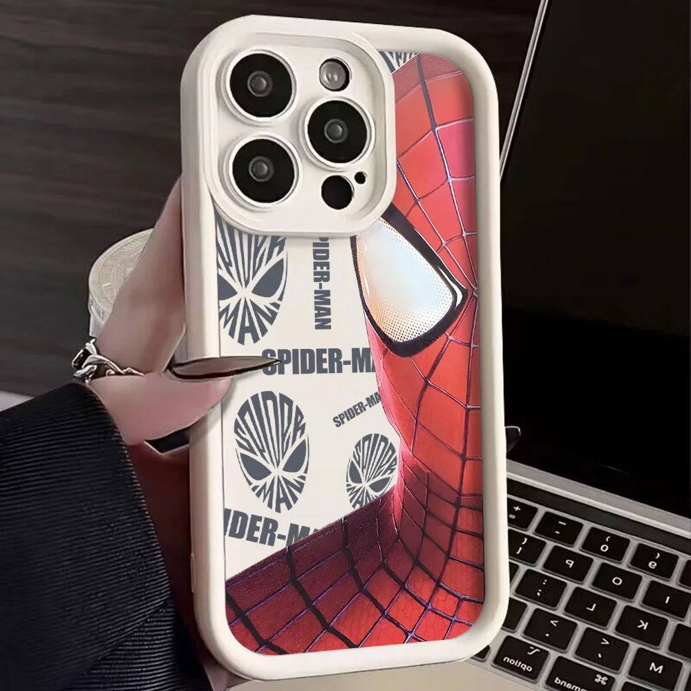 Чехол для телефона Cool Marvels Spider-Mans для Samsung S25 S24 S23 S22 S21 S20 F06 M16 Note 20 FE Plus Ultra 4G 5G Мягкий силиконовый ТПУ