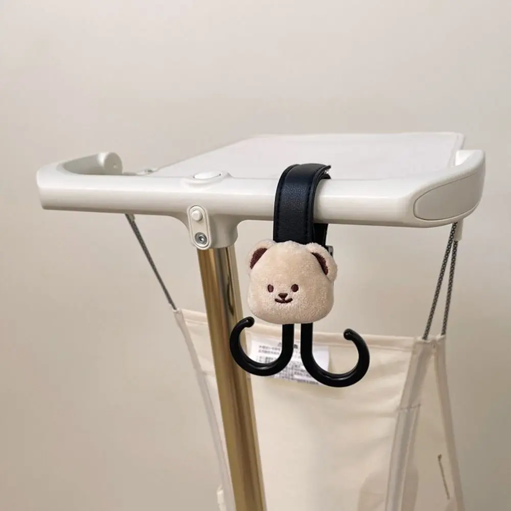 Bear Baby Stroller Hooks Double Hook Cart Organizer Hanging Hook Stroller Accessories Rabbit Stroller Accessories Cart