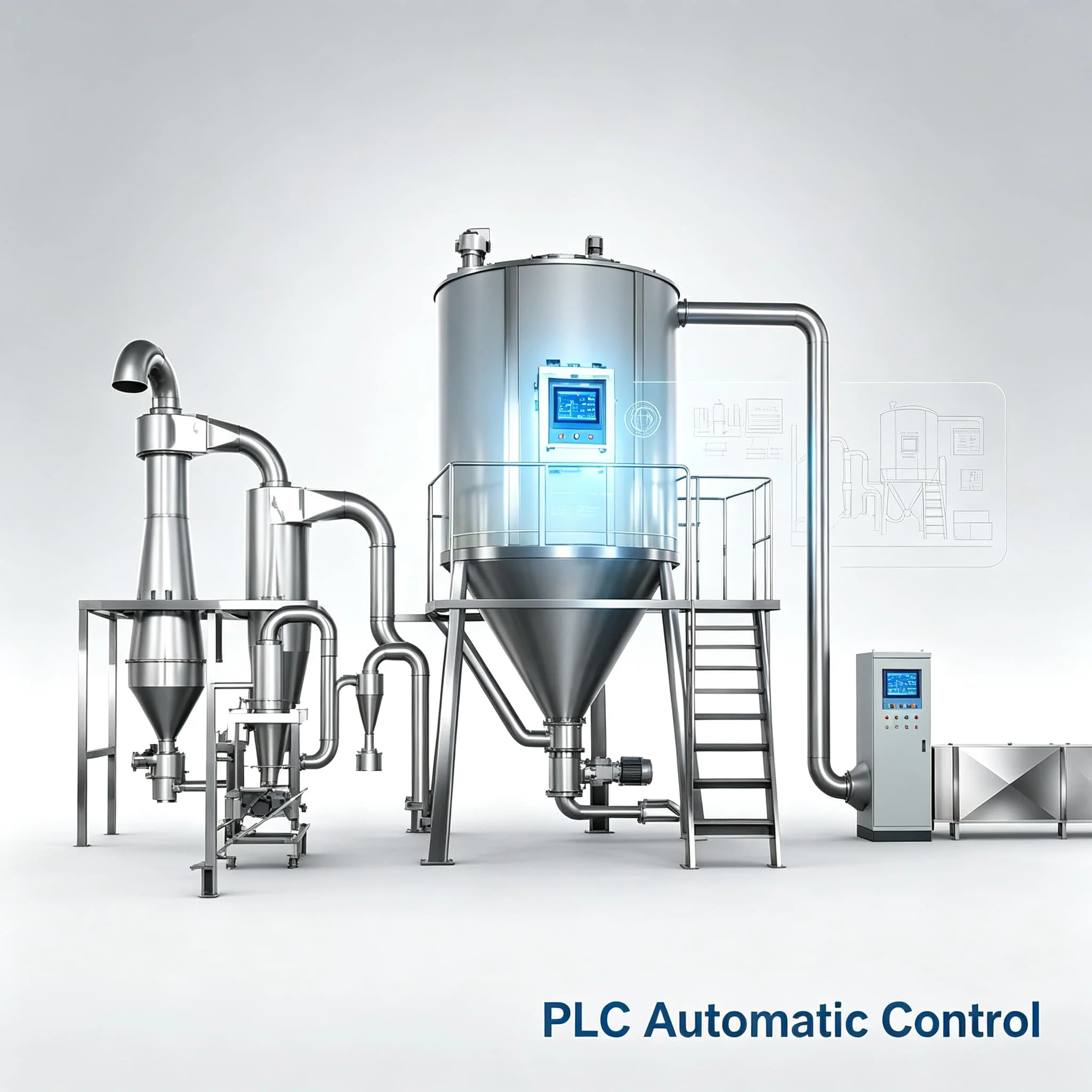 Emulsifier and Gum Spray Drying Machine Dye and Pigment Spray Drying Equipment Resin and Polymer Spray Dryer Customizable