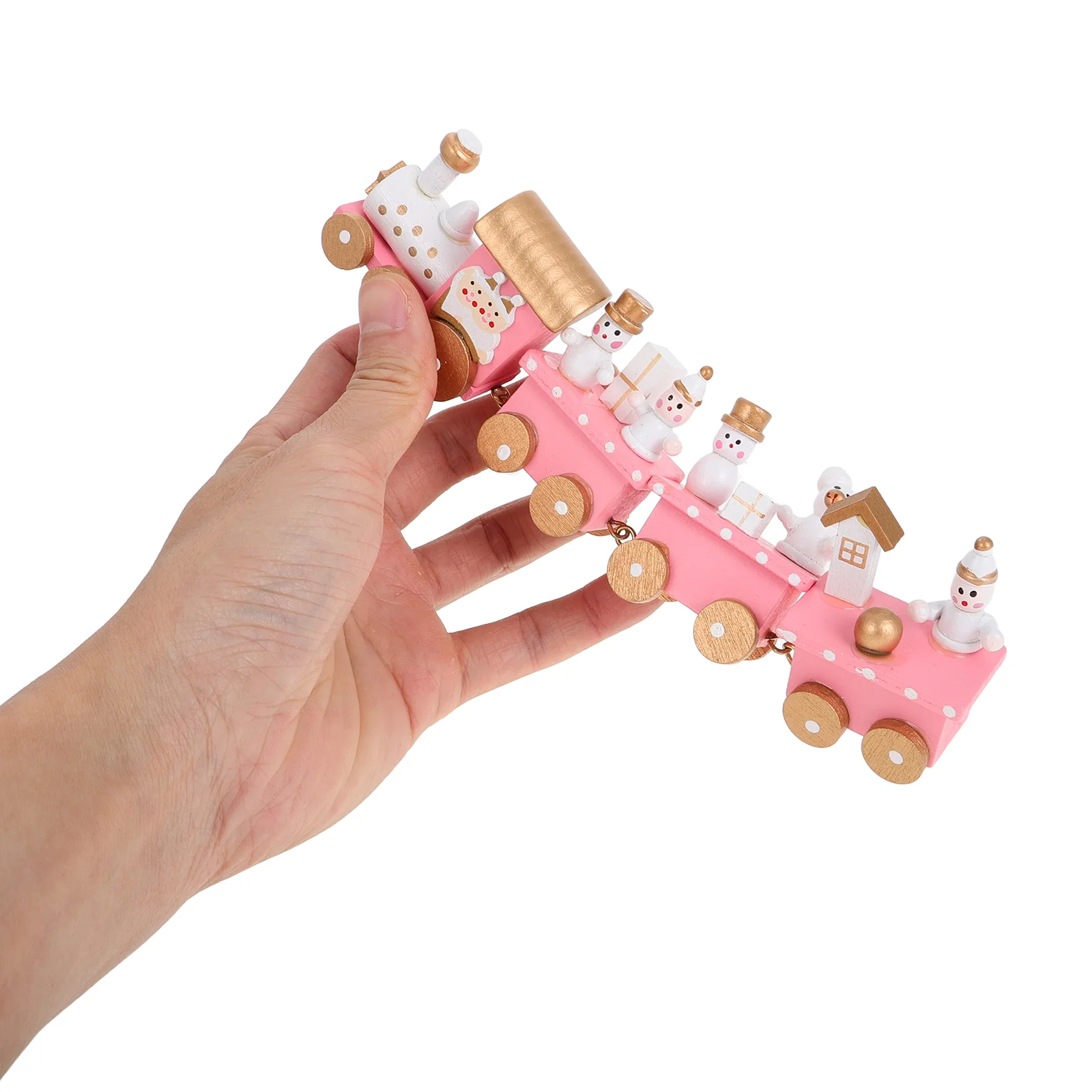 Dining Table Wooden Train Office Desk Decorations Polar Express Christmas Style