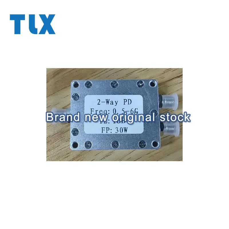 Rf dual power divider 0.5-6GHz 30W low insertion loss CNC aluminum alloy housing