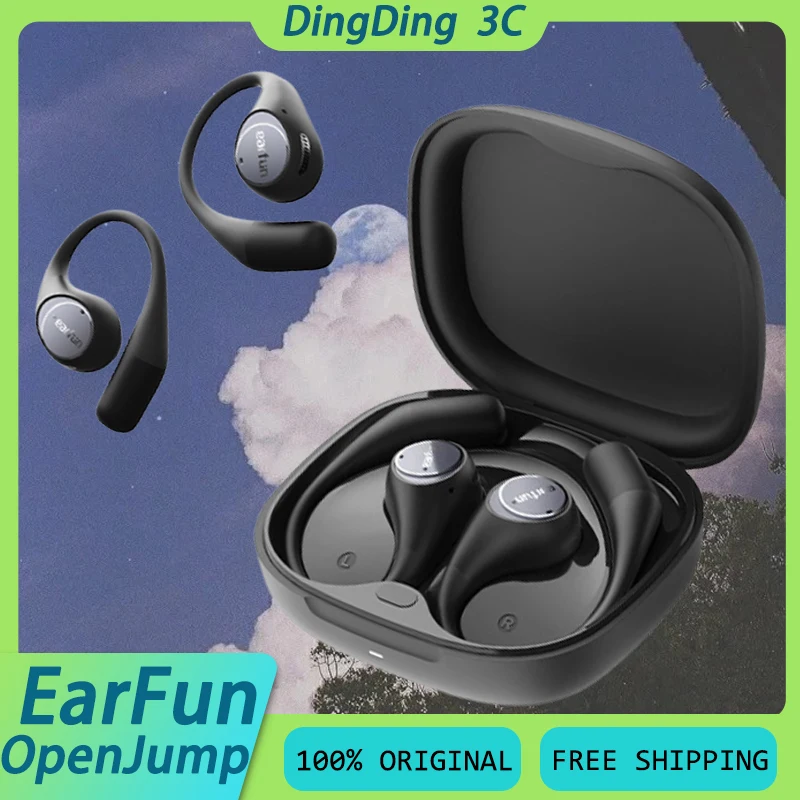 EarFun OpenJump Wireless Earphone With 4 Mics 3D Panoramic Spatial Sound Lightweight IPX7 Waterproof Open Sports Headset Custom