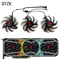TH8015S2H-PCC01 For PNY GeForce RTX3070 3070ti 3080 3080ti 3090 XLR8 REVEL EPIC-X RGB Triple Fan Graphics Card Replacement Fan