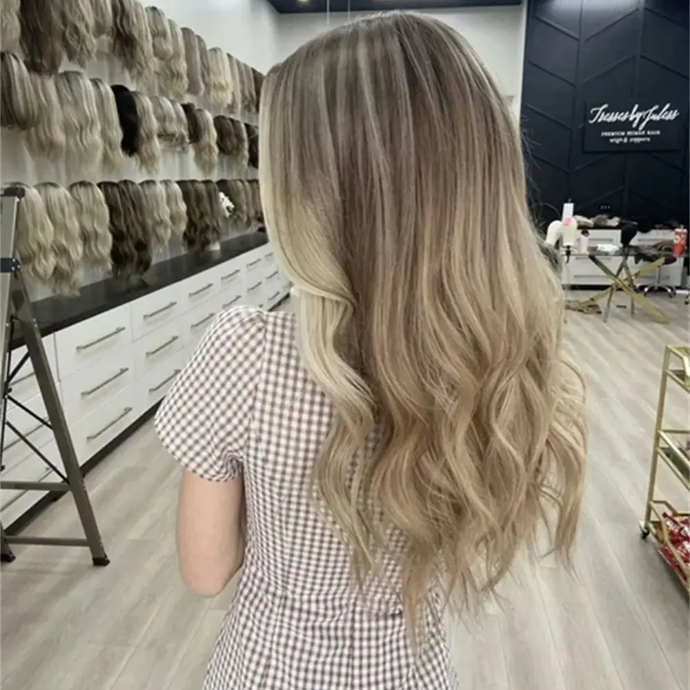 glueless-ombre-blonde-synthetic-wig-13x4-lace-front-wig-brunette-highlights-loose-wave-human-hair-mixed-wig-for-women-cosplay