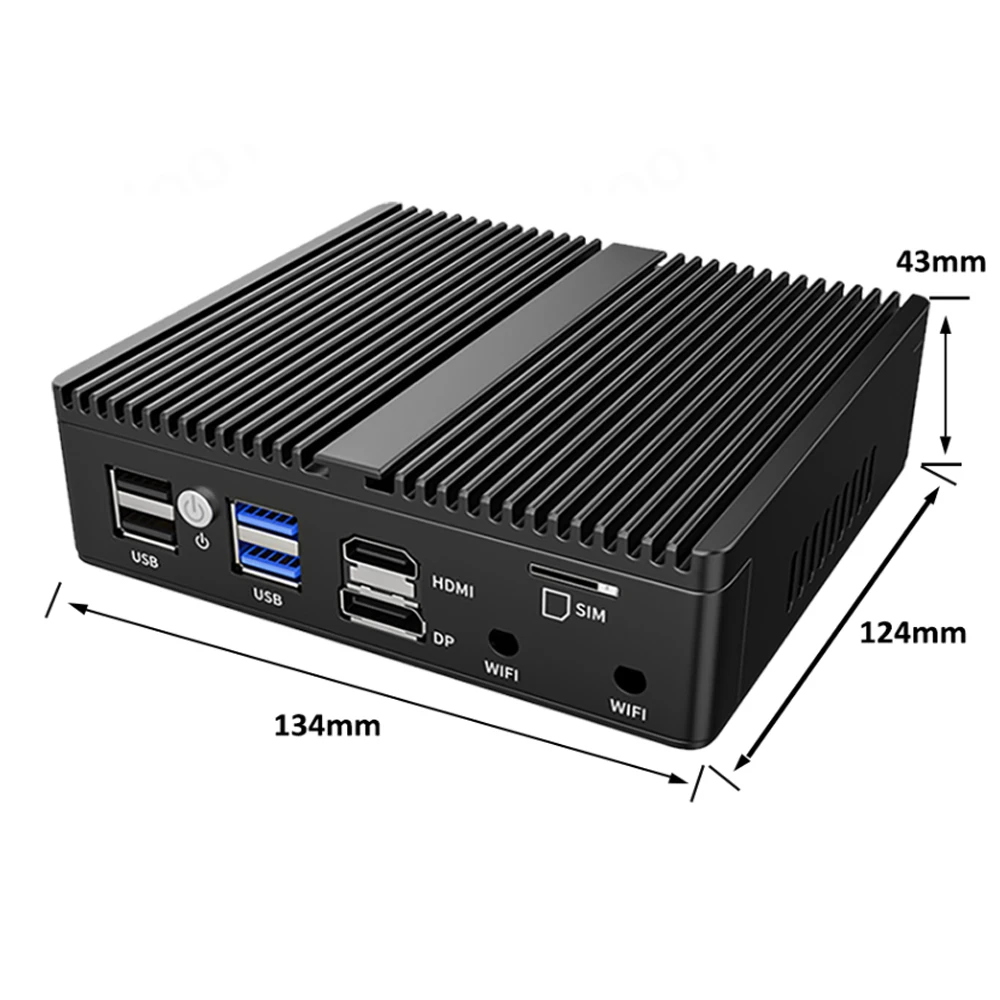 팬리스 미니 PC 인텔 셀러론 N5105 N5100 소프트 라우터, 4x 인텔 i225 i226 2.5G LAN HDMI DP pfSense 방화벽 기기 ESXI AES-N