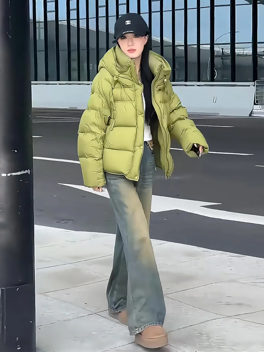 

Женская зимняя куртка Ort Thiened White Du down Jaet, новинка, с капюшоном, теплая, модная, для повседневной носки, утепленная.