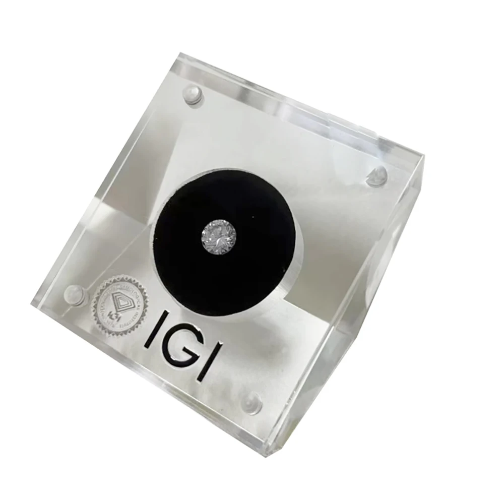 Square Gemstone Jewelry Display Box Loose Diamond Packaging Case Earring Bead Pendant Holder Gem Storage Container 1Pc