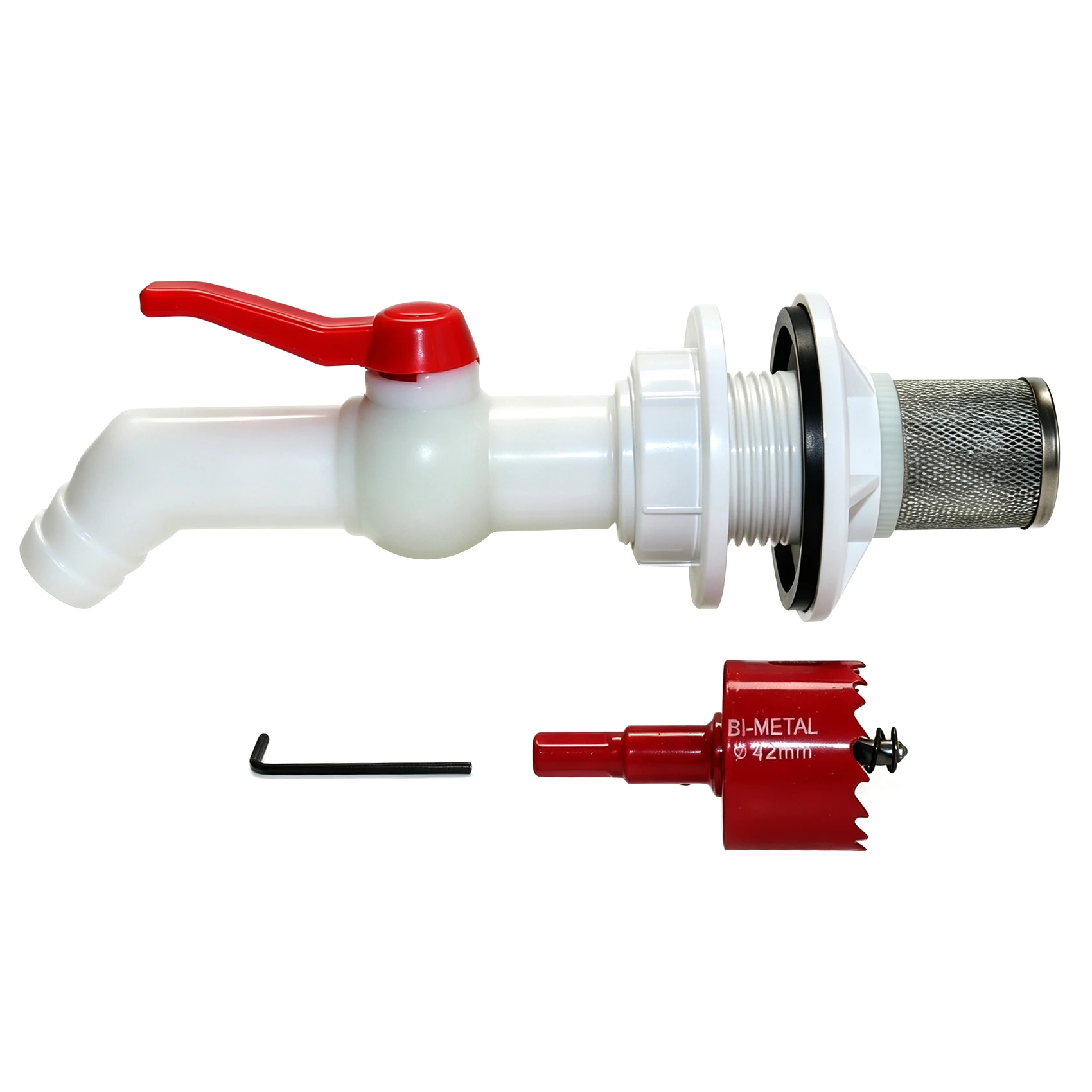 1Bag IBC Water Tank Faucet Kit Ton Box Perforat Installation Faucet for Agricultural Irrigation Home Garden Rainwater Collect